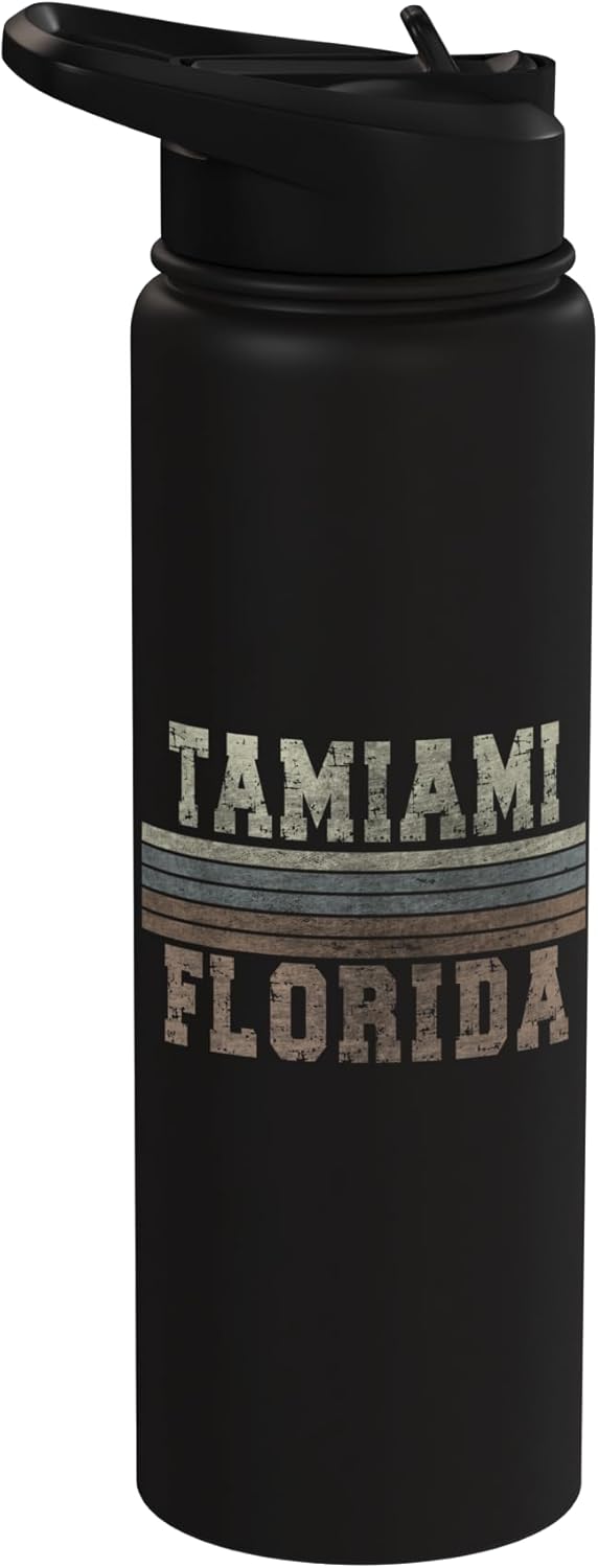 Bottella de agua acero inoxidable insulada Retro Tamiami Florida
