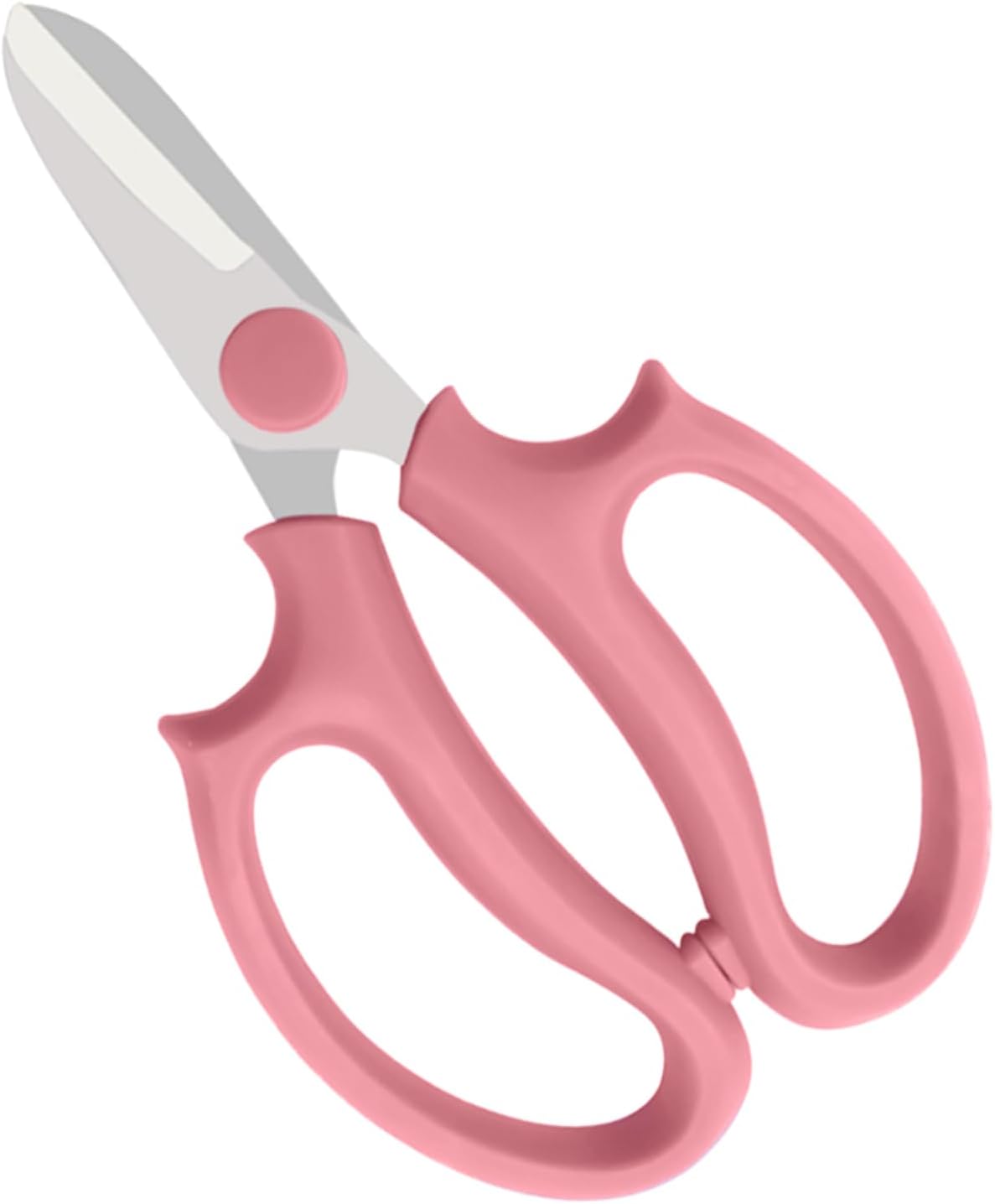 Tijeras florales acero inox 1 unidad color rosa