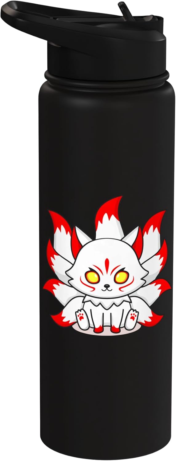 Máscara de nueve colas Fox Esport botella de agua aislada