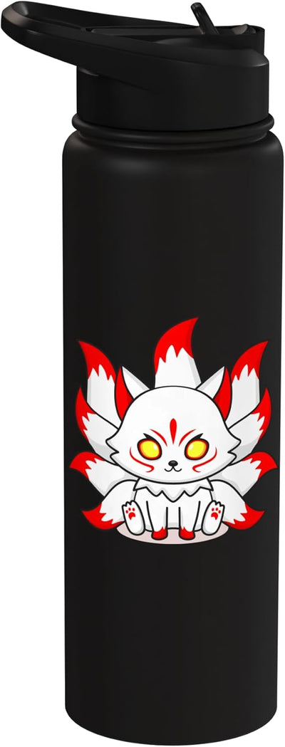 Máscara de nueve colas Fox Esport botella de agua aislada