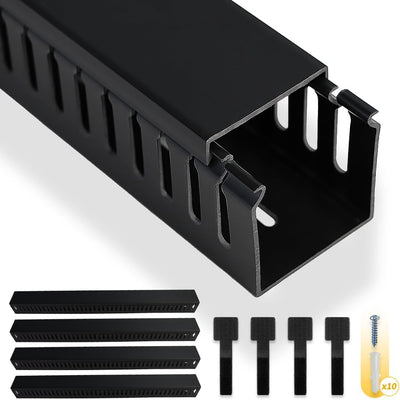 Canaleta cables 95pulg estructura presión cubierta escritorio red