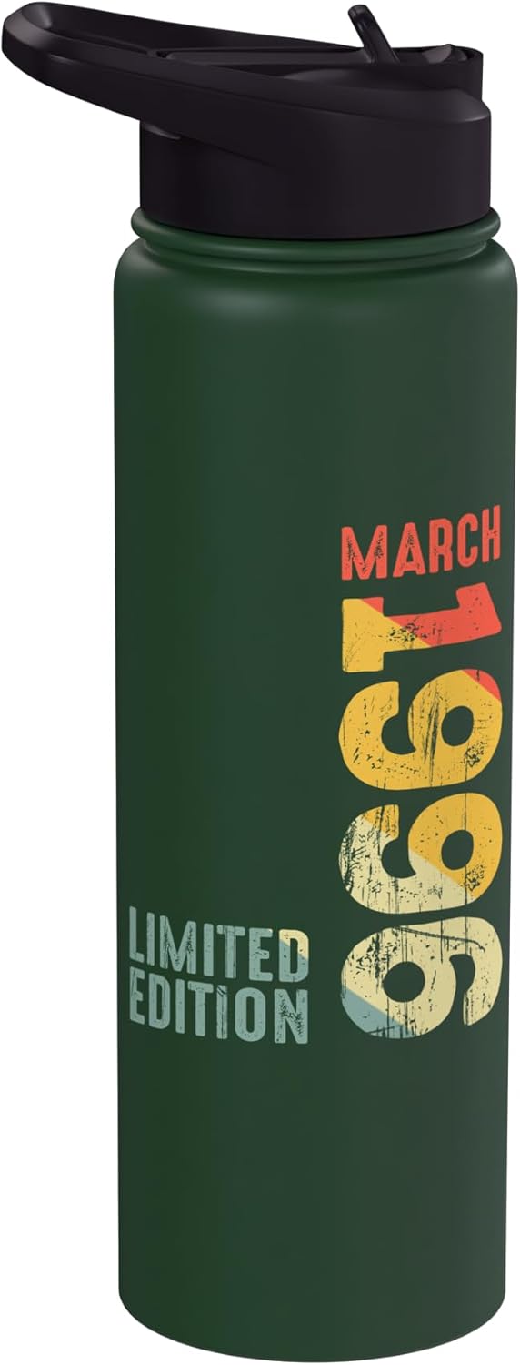 Botella de agua acero inoxidable vintage 1996