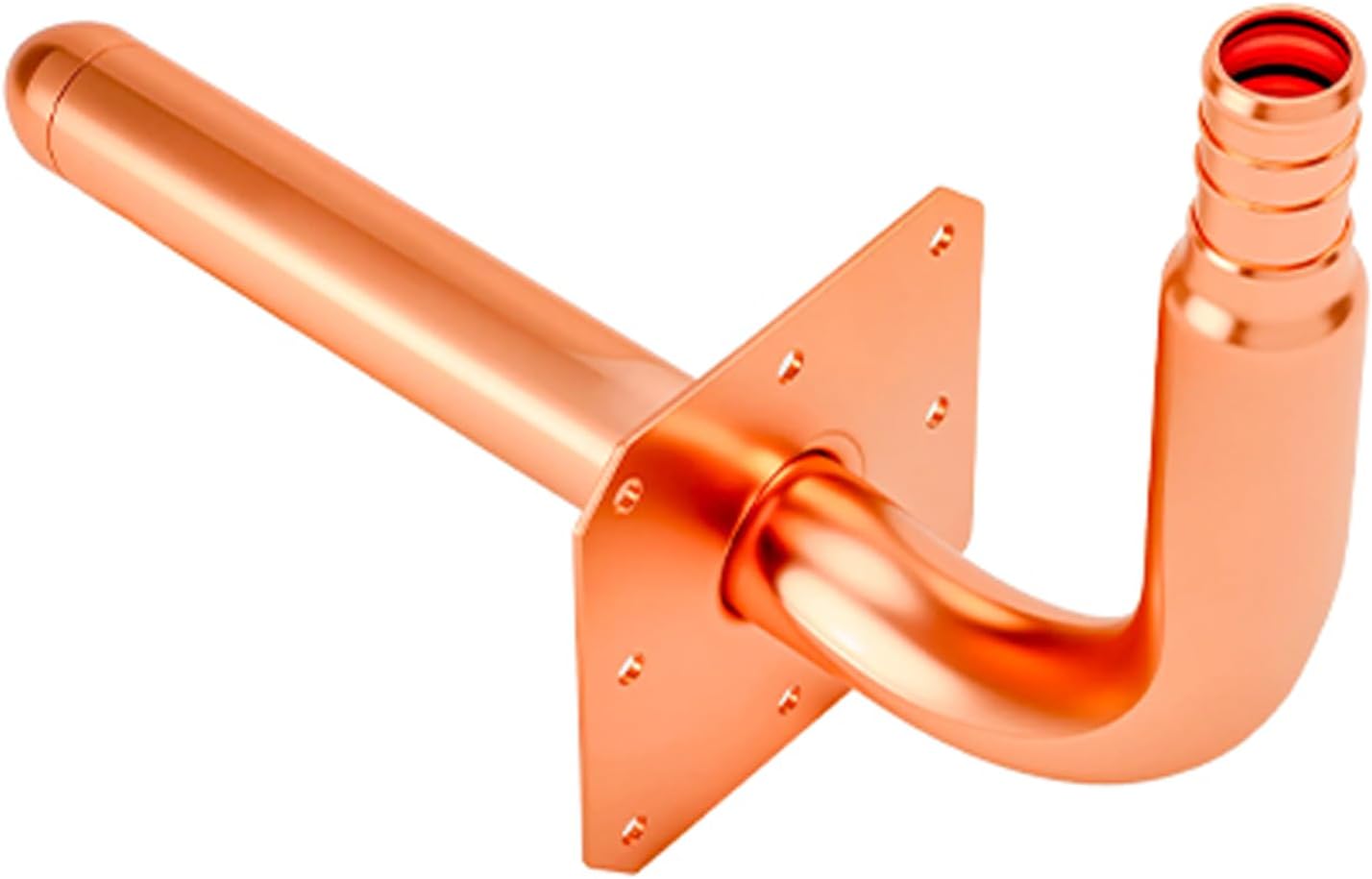 Codos cobre 1/2pulg brida pared accesorios PEX-B/C sin plomo 6pulg