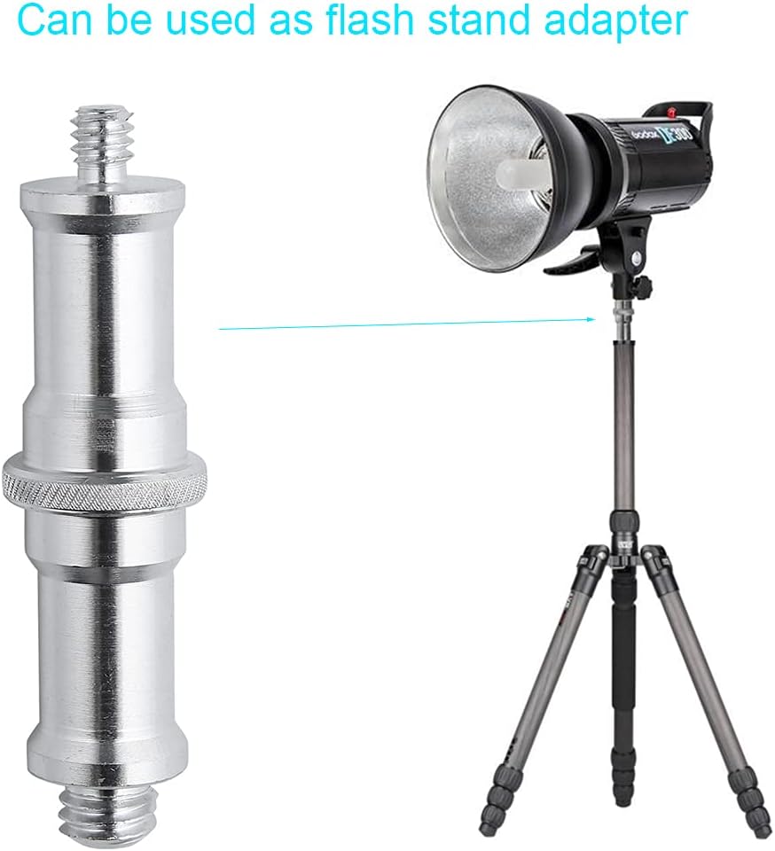 Convertidor macho metal adaptador roscado soporte luz estudio