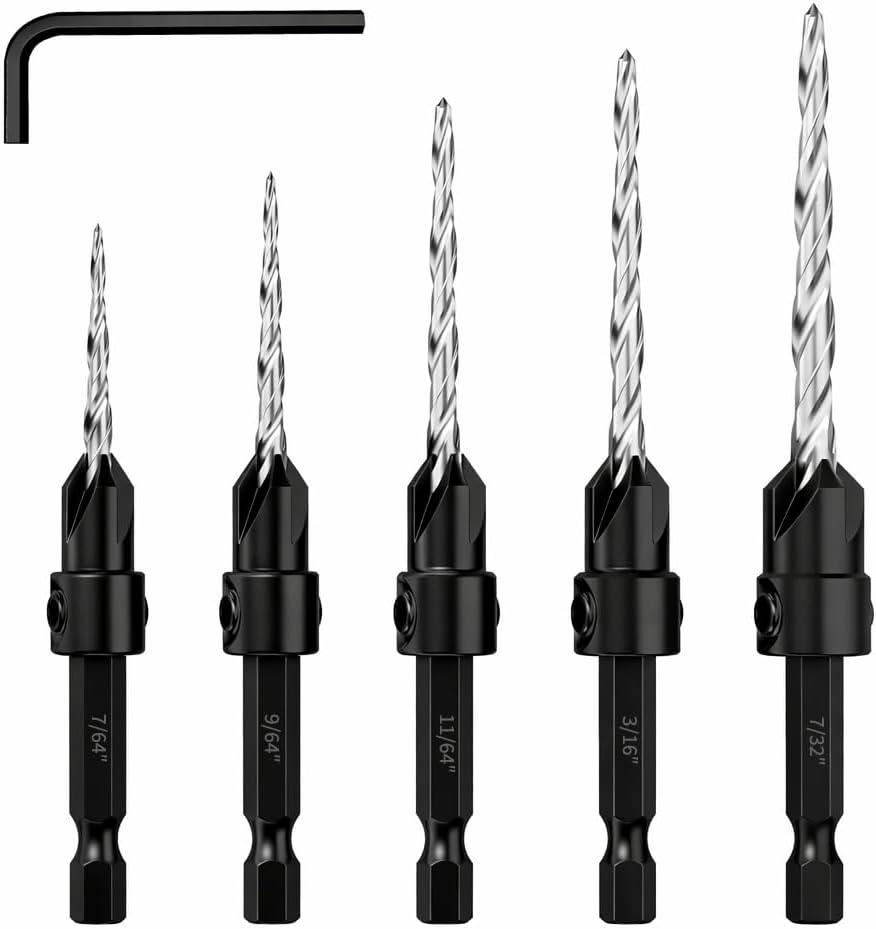 Set 5 Brocas Avellanadoras M2 HSS #4#6#8#10#12