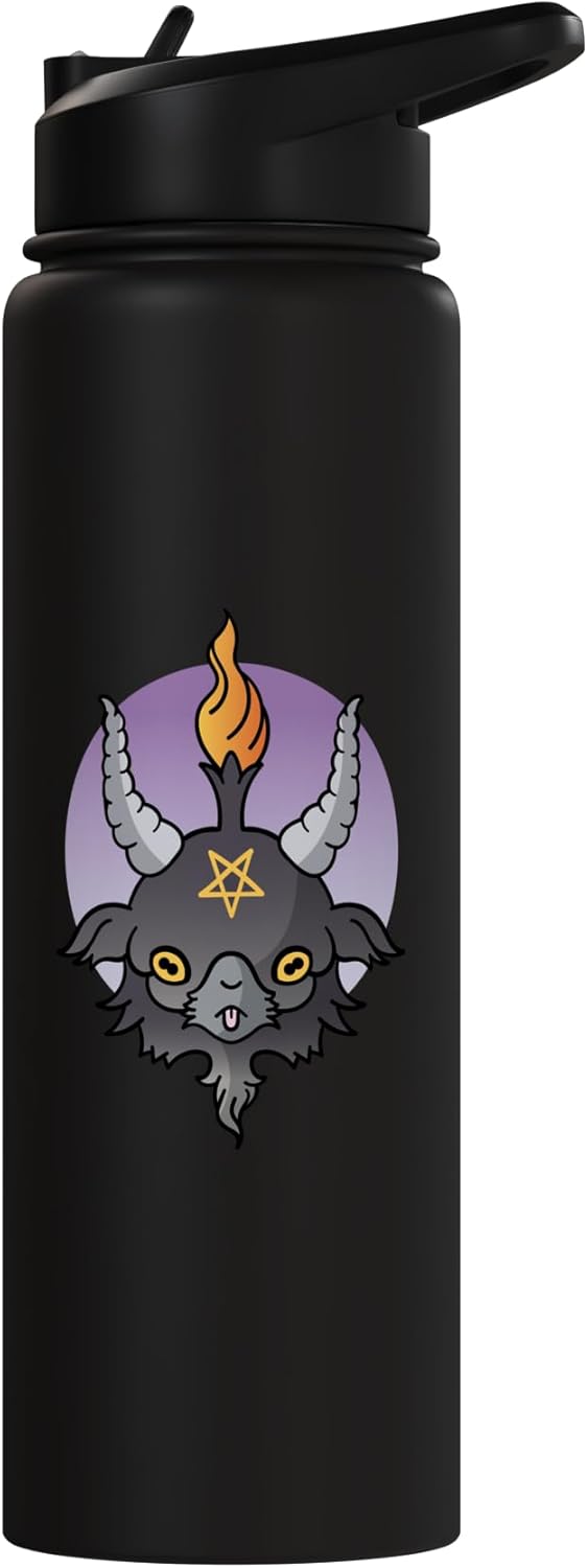 Bottella de agua aislada de acero inoxidable Baphomet