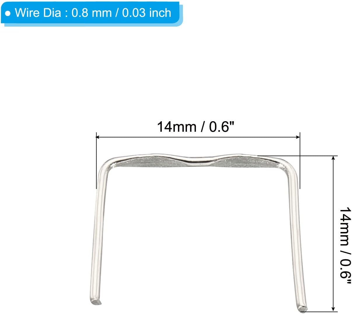 Pines conector araña 230uds 0.551in plateado