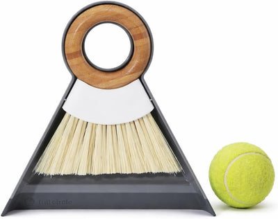 Juego cepillo y recogedor mini bambú escoba mano hogar