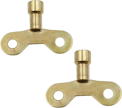 2 Llaves Sangrado Radiador Latón Amarillo Herramienta Metal