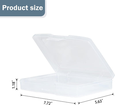 Cajas transparentes para fotos 5x7 pulg set 10