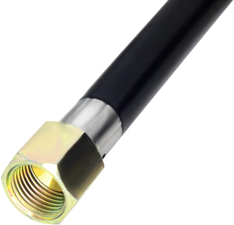 Manguera gas 20ft 3/8pulg con enchufe y kit válvula parrilla
