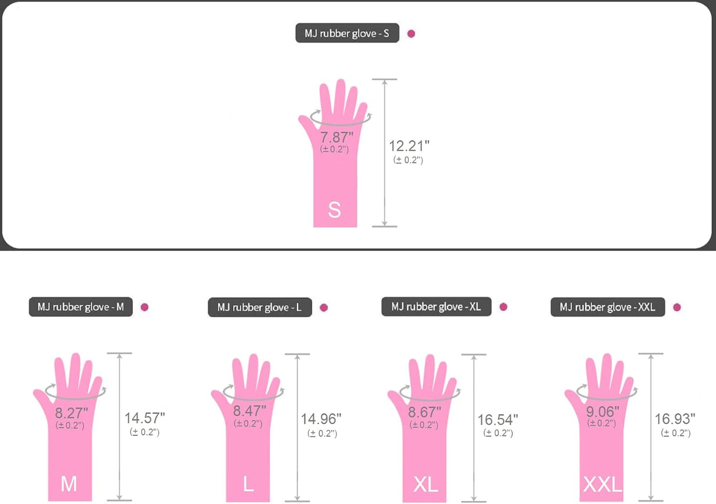 2 Pares Guantes Cocina Reutilizables Antideslizantes Rosa