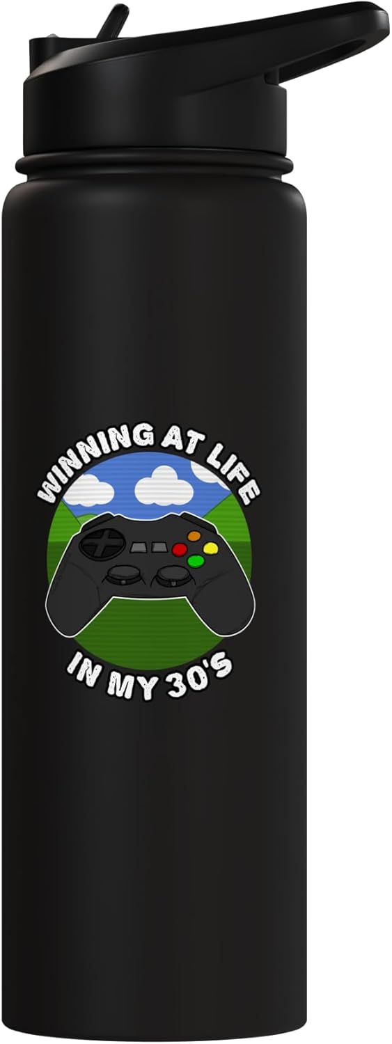 Botella de agua acero inoxidable para 30 años gamer