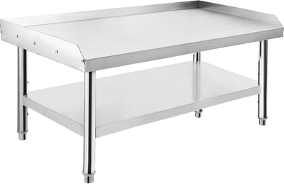Soporte acero inox 36x30pulg para parrilla mesa cocina 1000lb