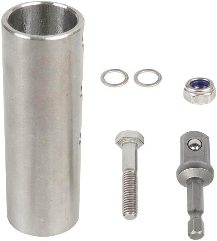 Kit adaptador taladro remolque comp 1/2pulg eje 1pulg acero inox