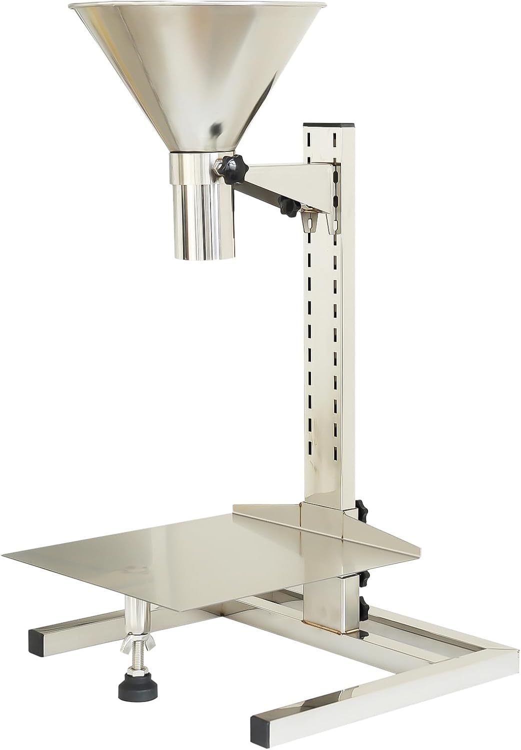 Embudo acero inox 304 boca ancha 2.4pulg soporte ajustable