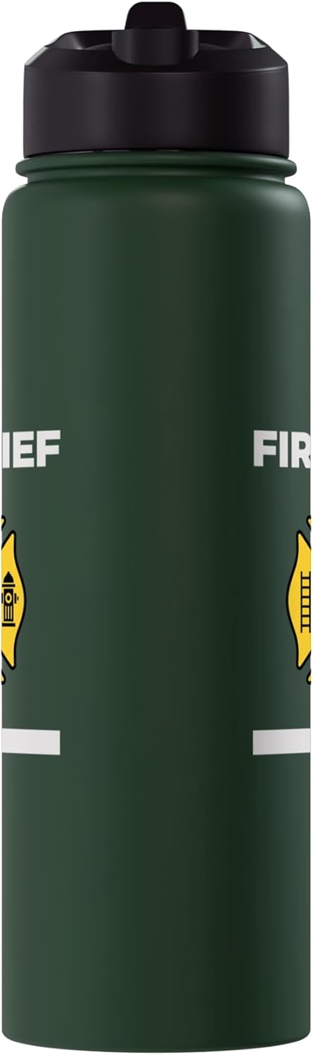 Bote de agua aislado de acero inoxidable para bombero femenino