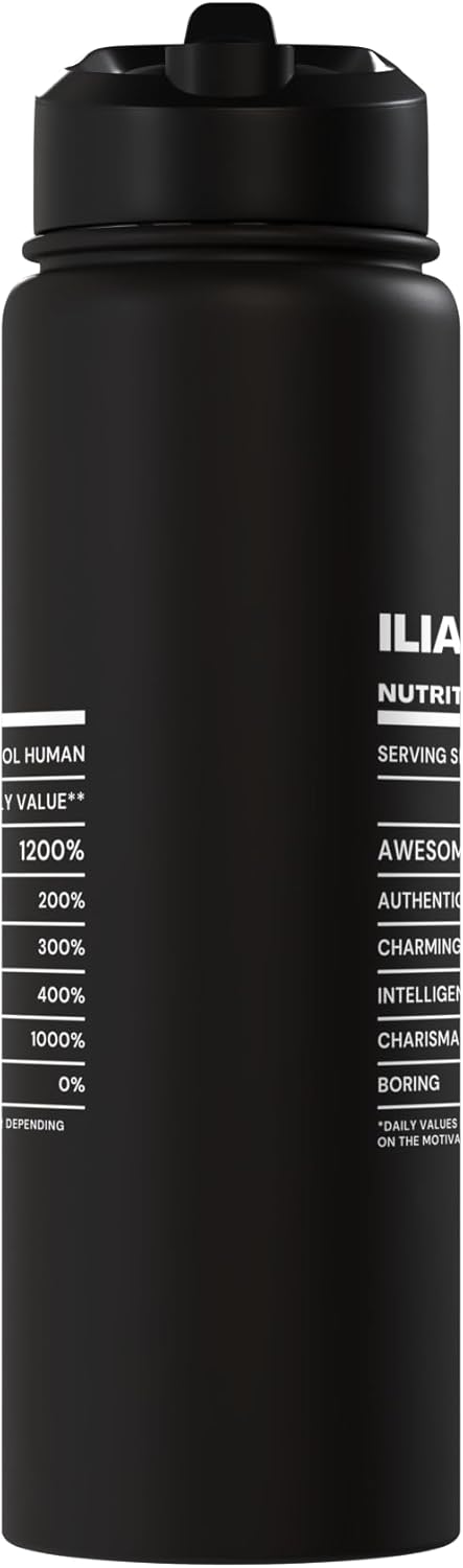 Botella de agua aislada acero inoxidable Ilias Nutrition
