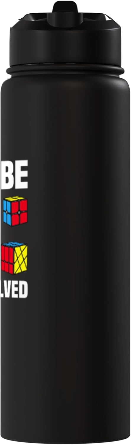 Botella de agua aislada de acero inoxidable para cubo rubik