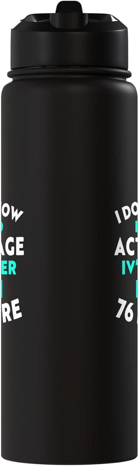 Botella de agua acero inoxidable aislada sin BPA
