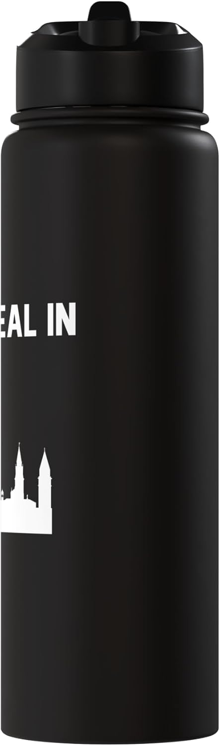 Botella agua acero inox aislada Venecia