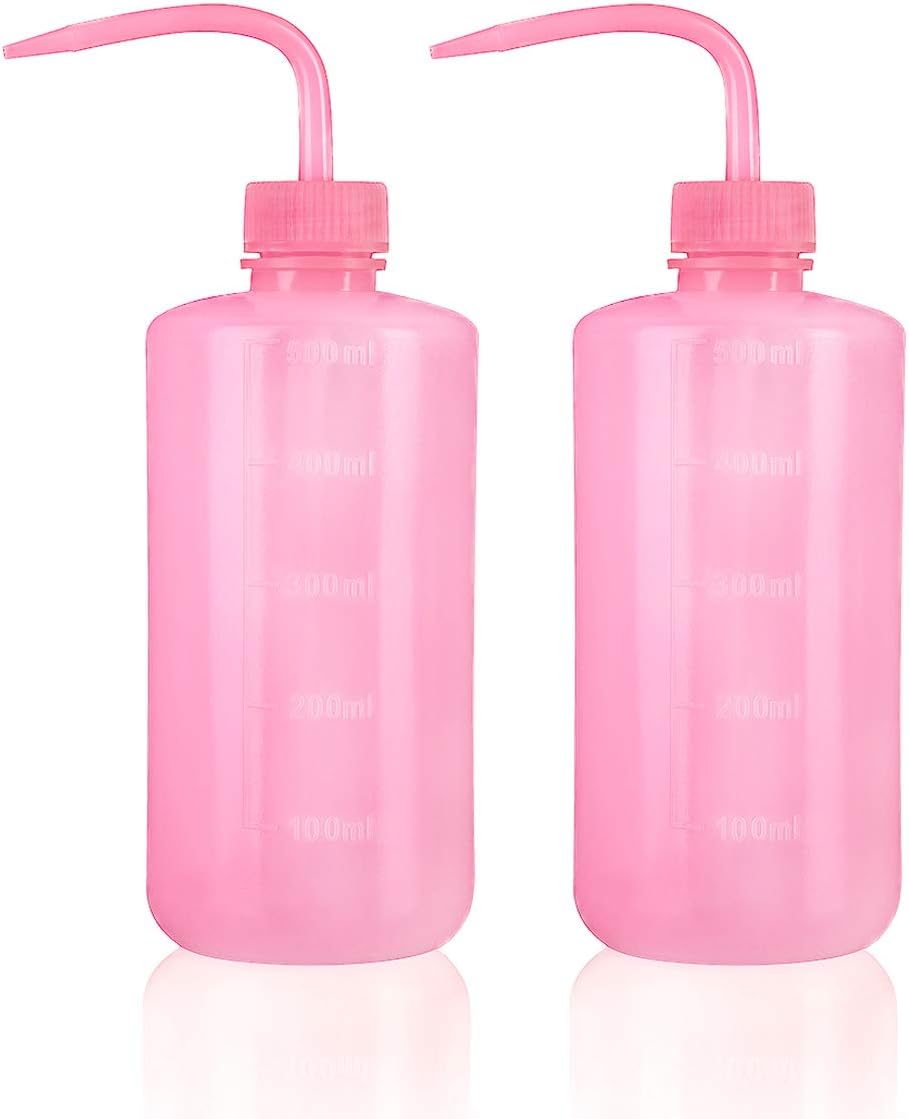 Botella riego chorro rosa 16.9oz plástico 2uds
