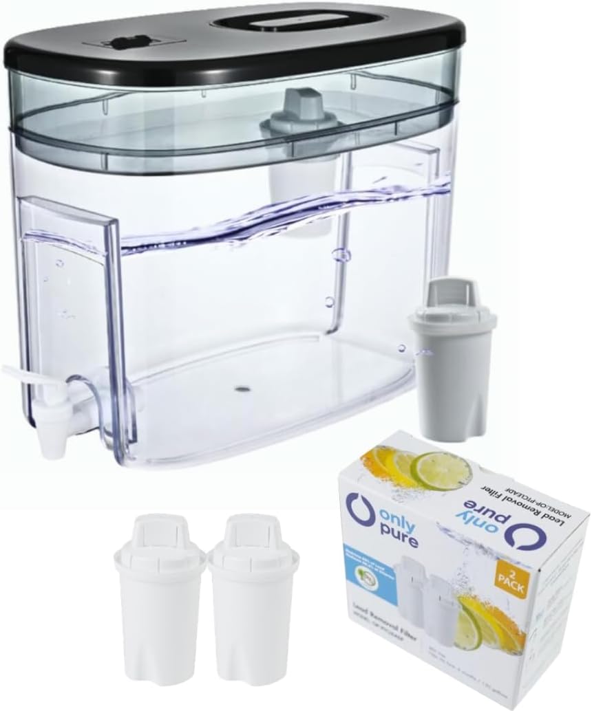 Jarra de filtro de agua de 40 tazas con filtro sin BPA