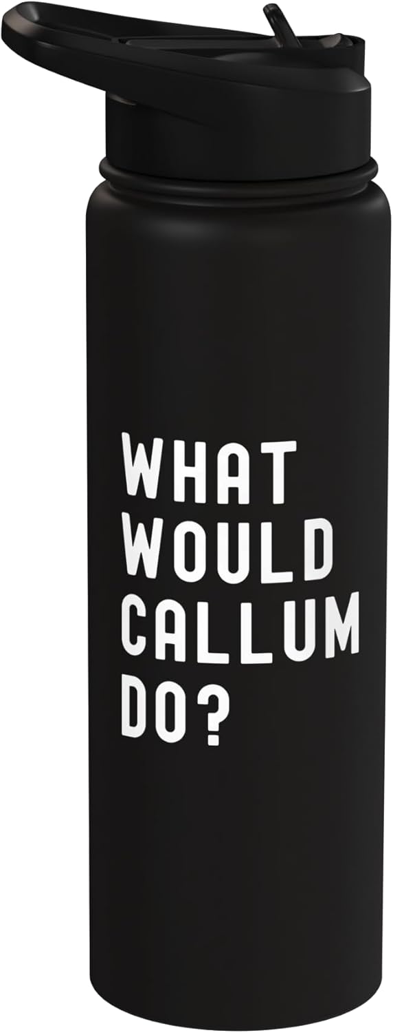 Bottella de agua aislada acero inoxidable What Would Callum Do