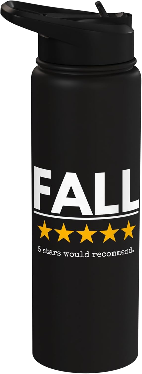 Botella agua acero inox aislada 5 estrellas otoño