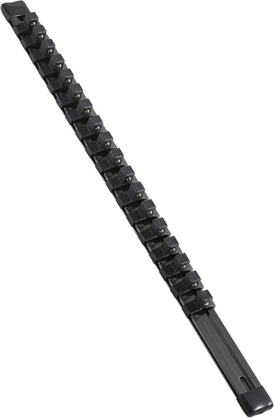 Organizador enchufes aluminio 3/4pulg clips negro