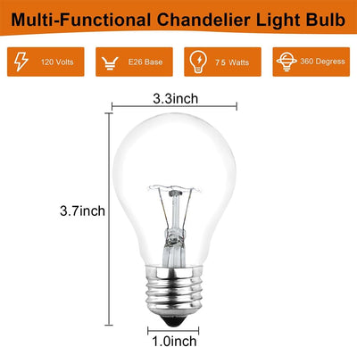 2 Unids Bombillas Incandescentes A19 75W 2700K Blanco Suave