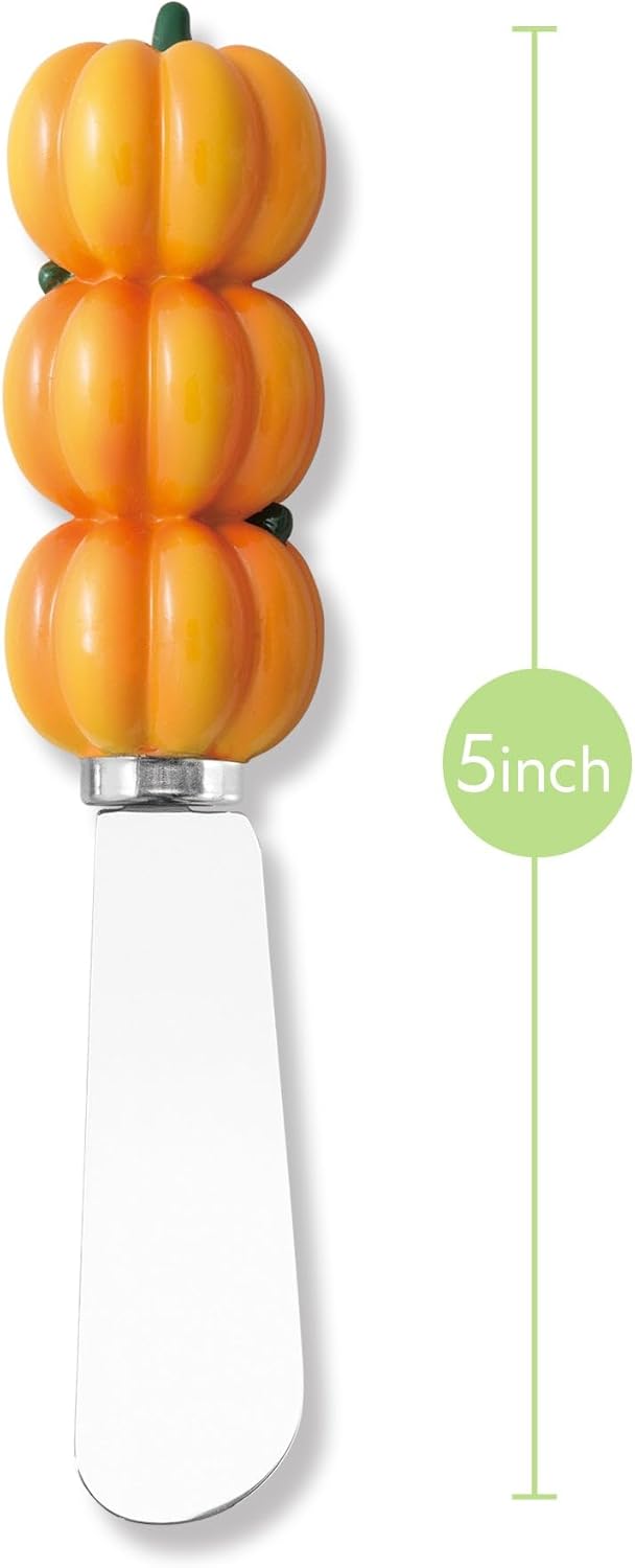 Set 3 Espátulas Acero Inox con Manijas Calabaza Resina