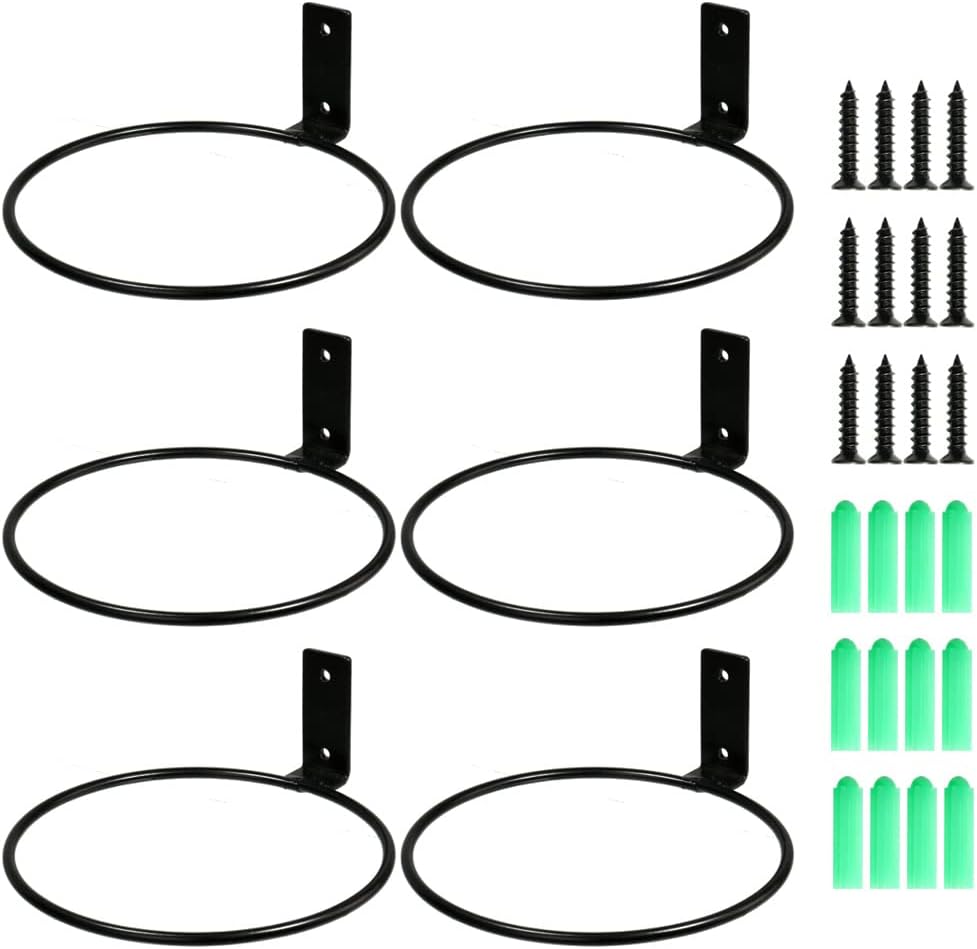 6 Ganchos Metal para Macetas 6pulg