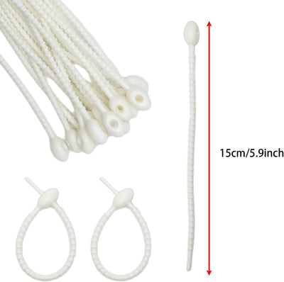 20 Bridas Silicona Autoblocantes Reutilizables 6pulg Color Pastel