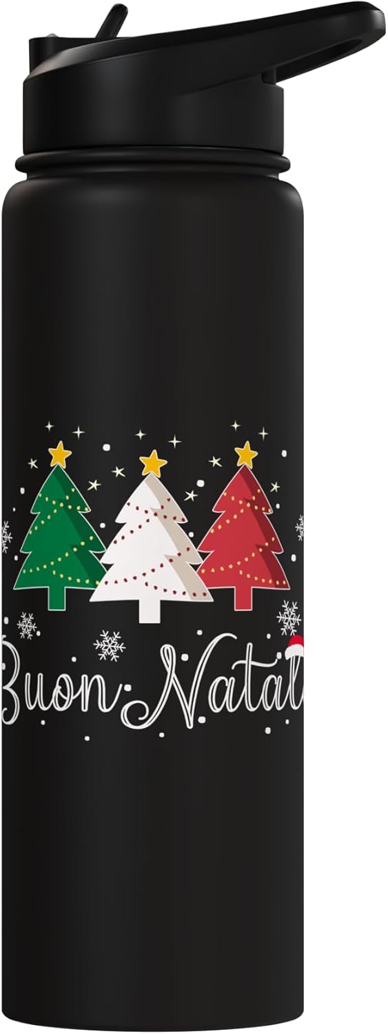 Bote de agua aislado para Navidad en acero inoxidable