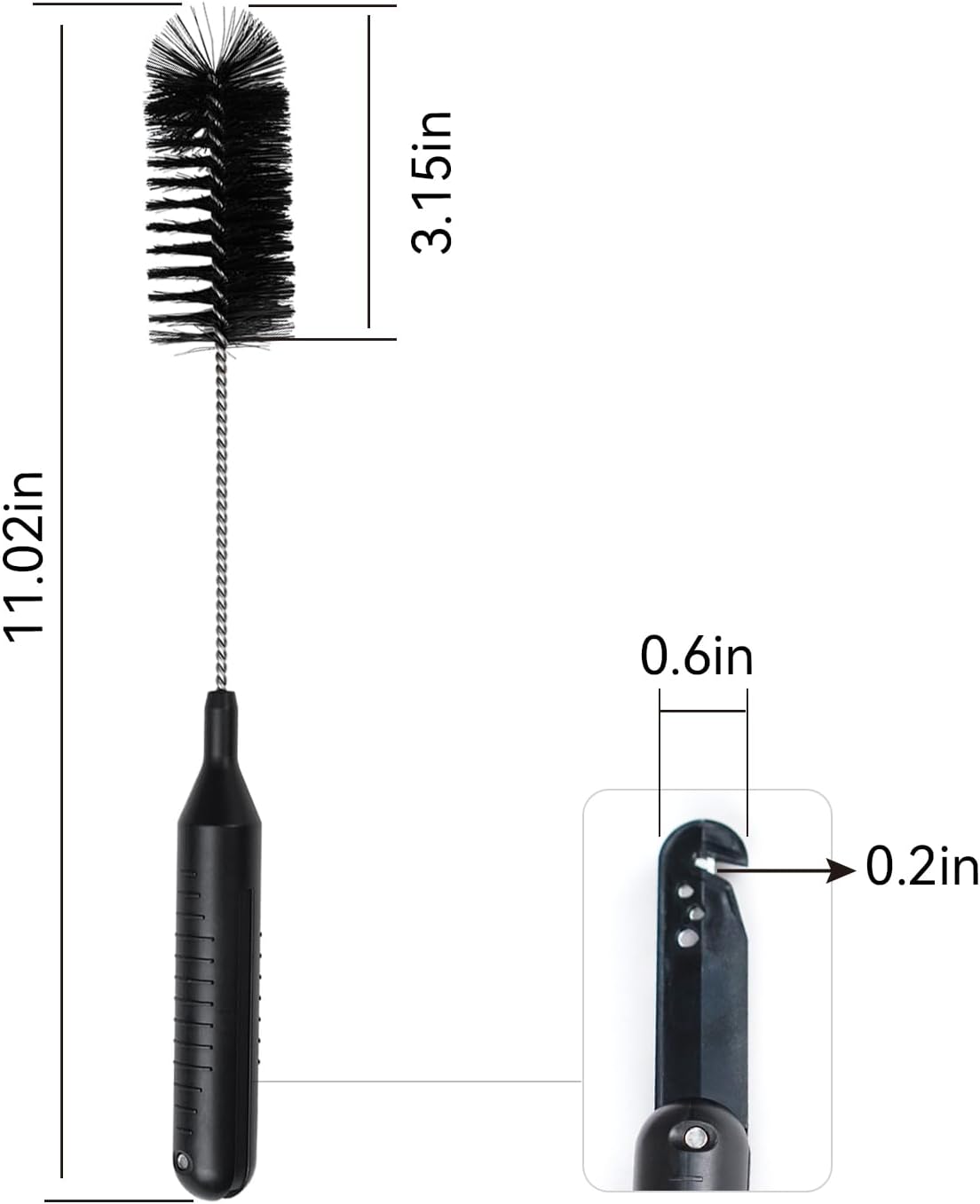 2 Cepillos Limpieza Aspiradora 11pulg Cortador