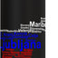 Botella agua acero inox aislada bandera Eslovenia
