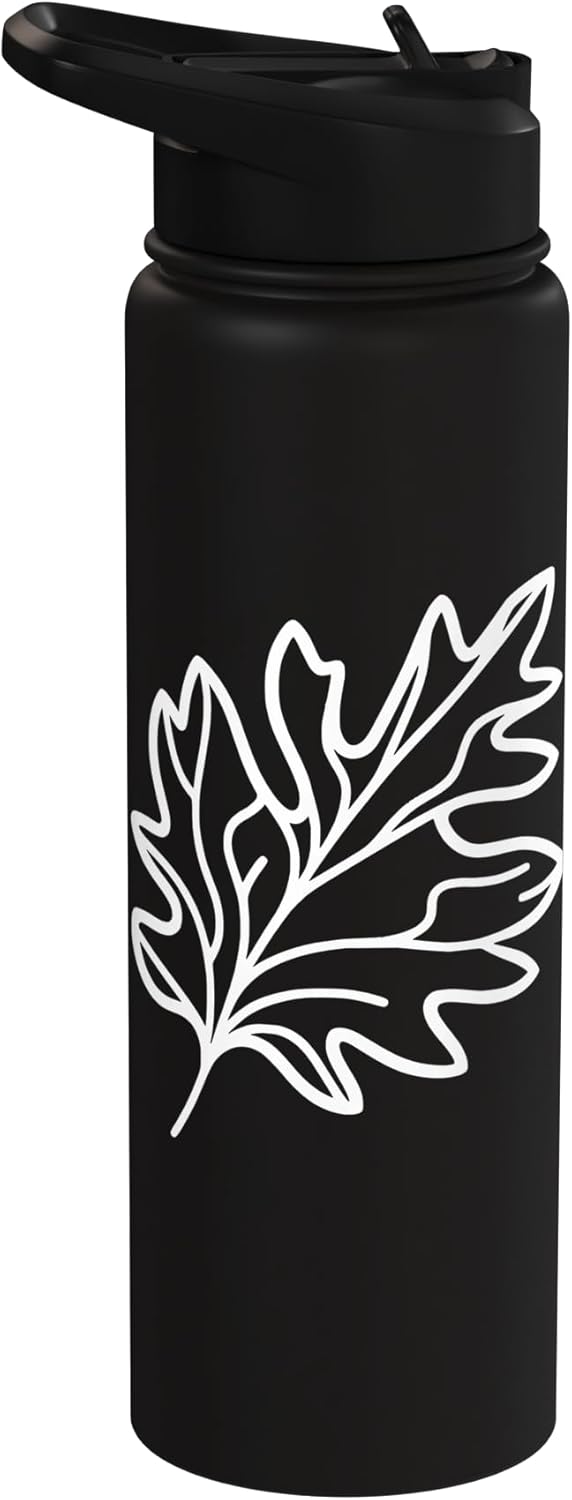 Bottella de agua acero inoxidable aislada para amante de la naturaleza
