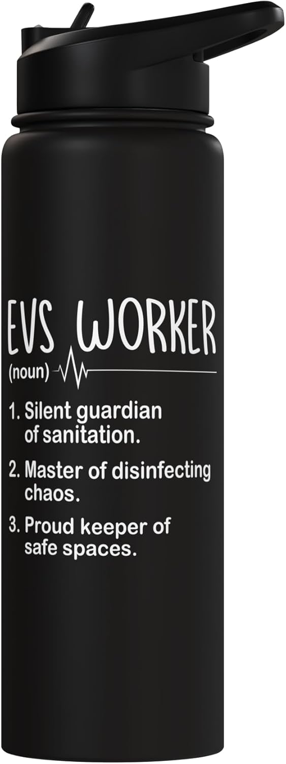 Botella de agua aislada de acero inoxidable EVS Worker