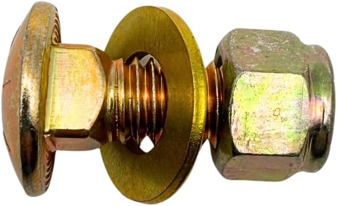Tornillos carroza 3/8-16 grado 8 nylon 10 pzas