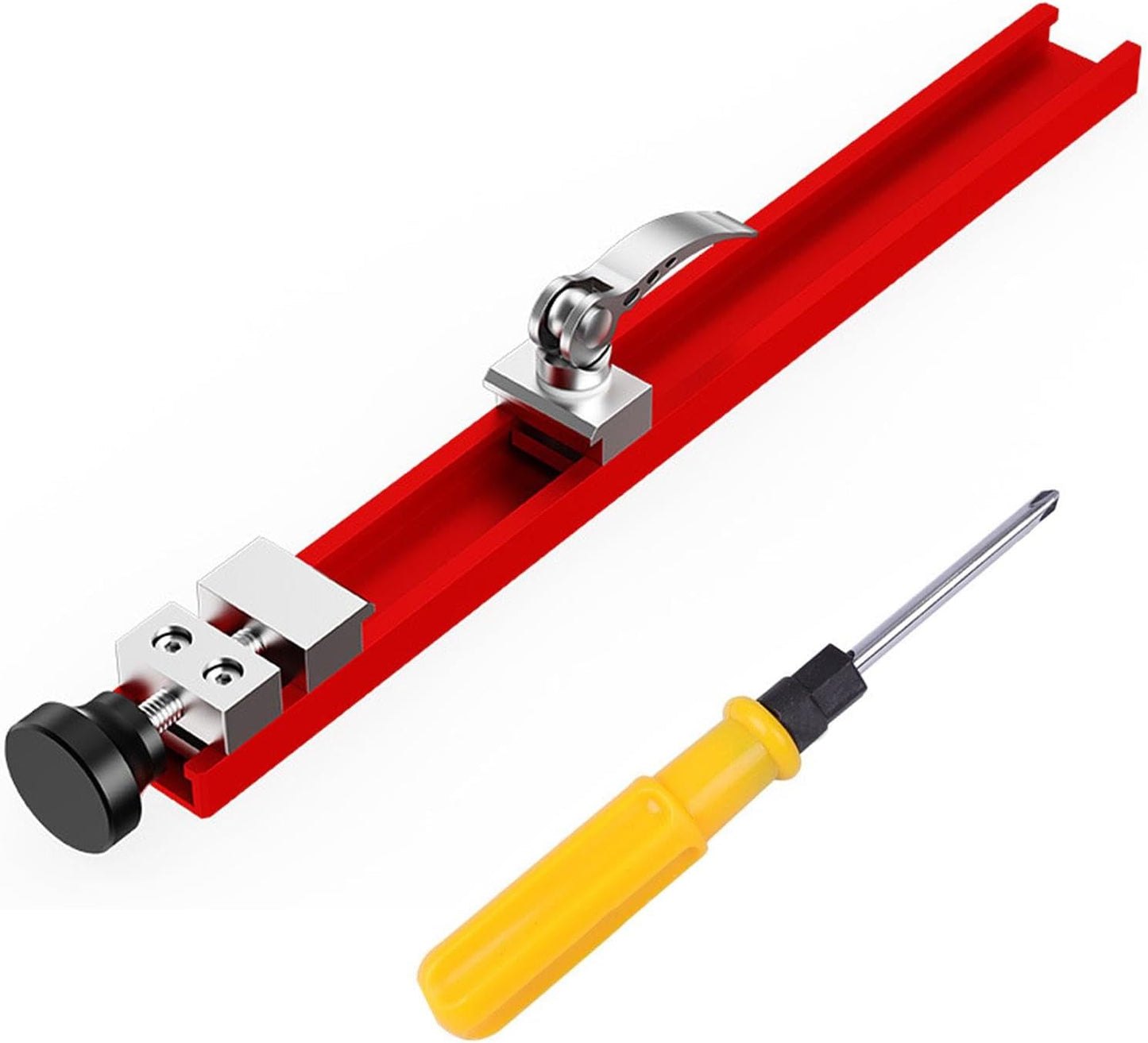 Riel guía sierra 12 pulg aluminio ajustable carpintería