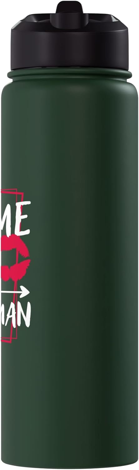 Botella de agua acero inoxidable aislada feminismo derechos mujer