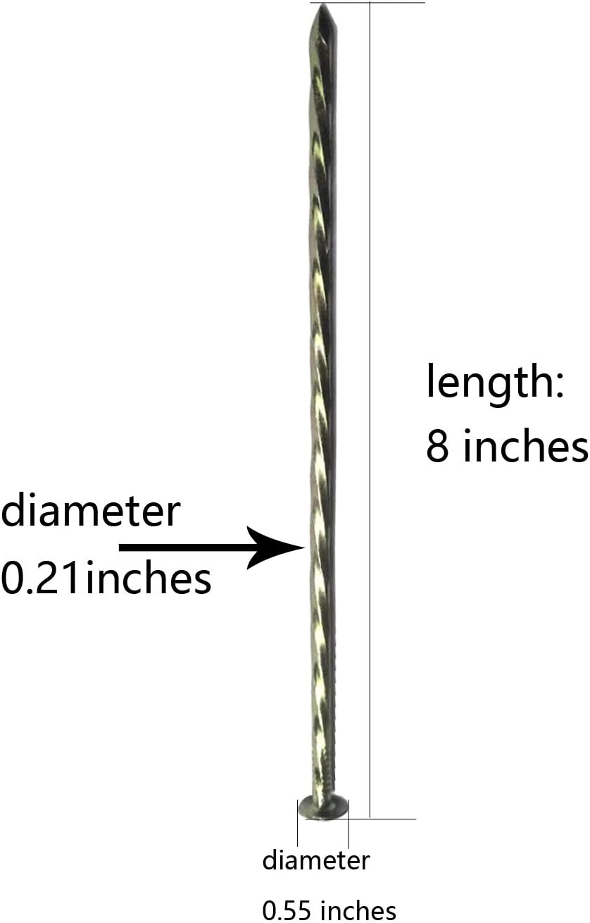 22 Estacas 8pulg Galvanizadas Césped Artificial
