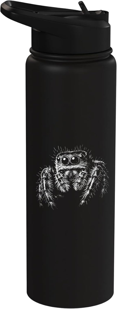 Botella agua acero inox térmica negro y blanco