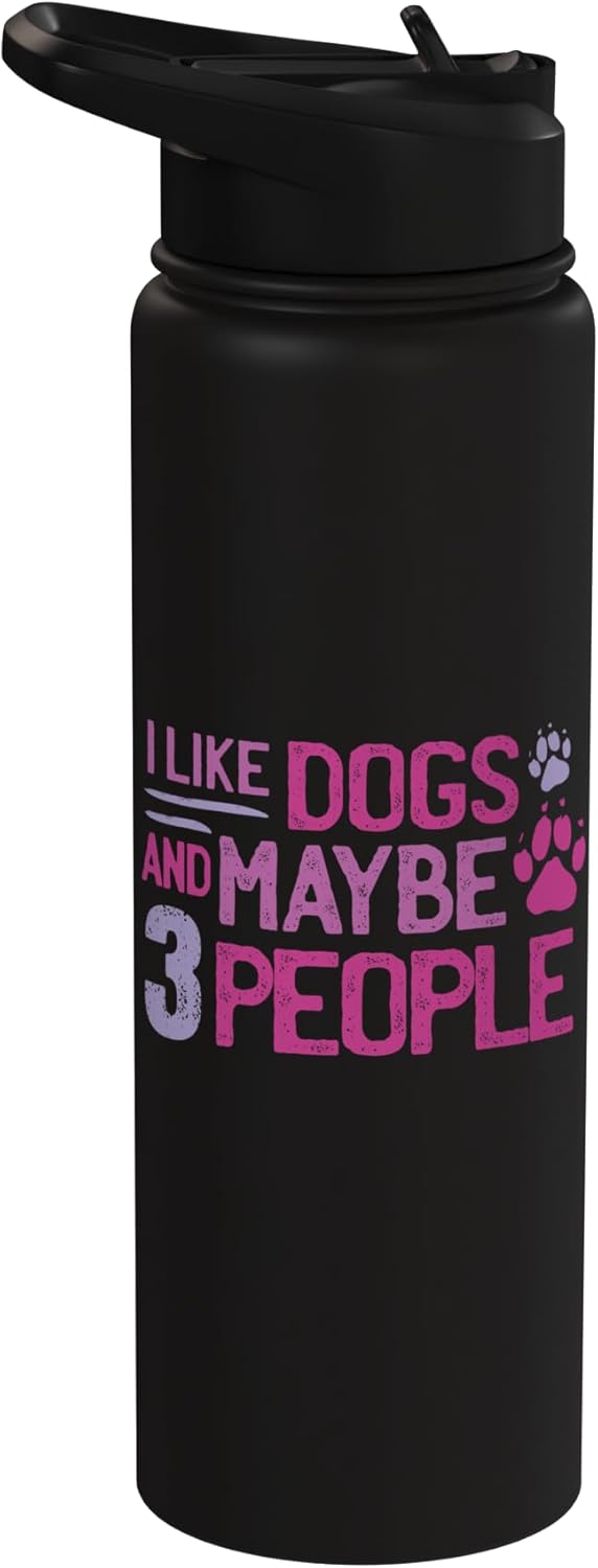 Botella de agua acero inoxidable para amante de perros