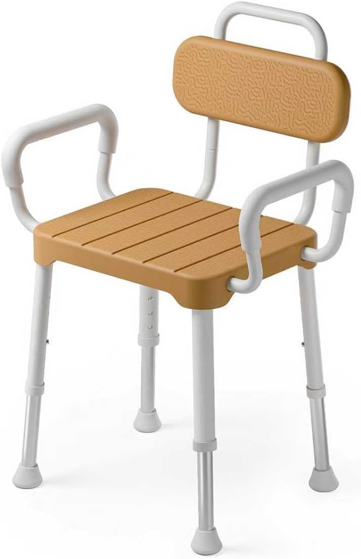 Silla ducha bañera ajustable 15.7-21.2pulg aluminio antiox