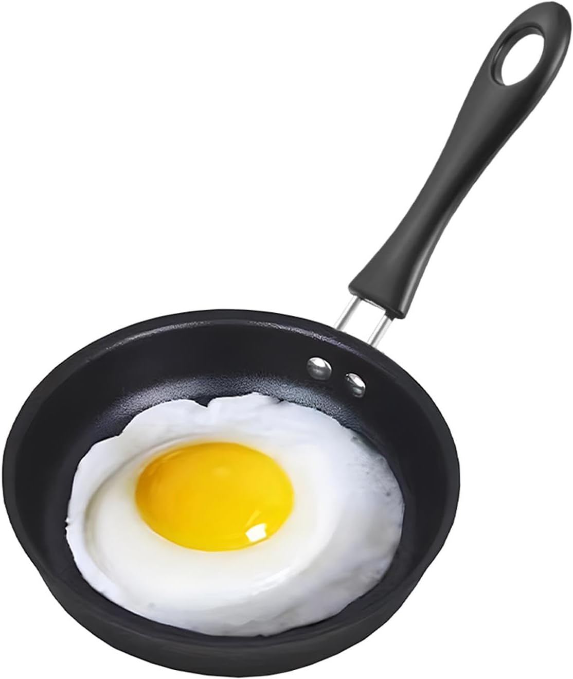 Mini sartén antiadherente de 4.92 pulgadas con mango ergonómico para huevo y tortillas