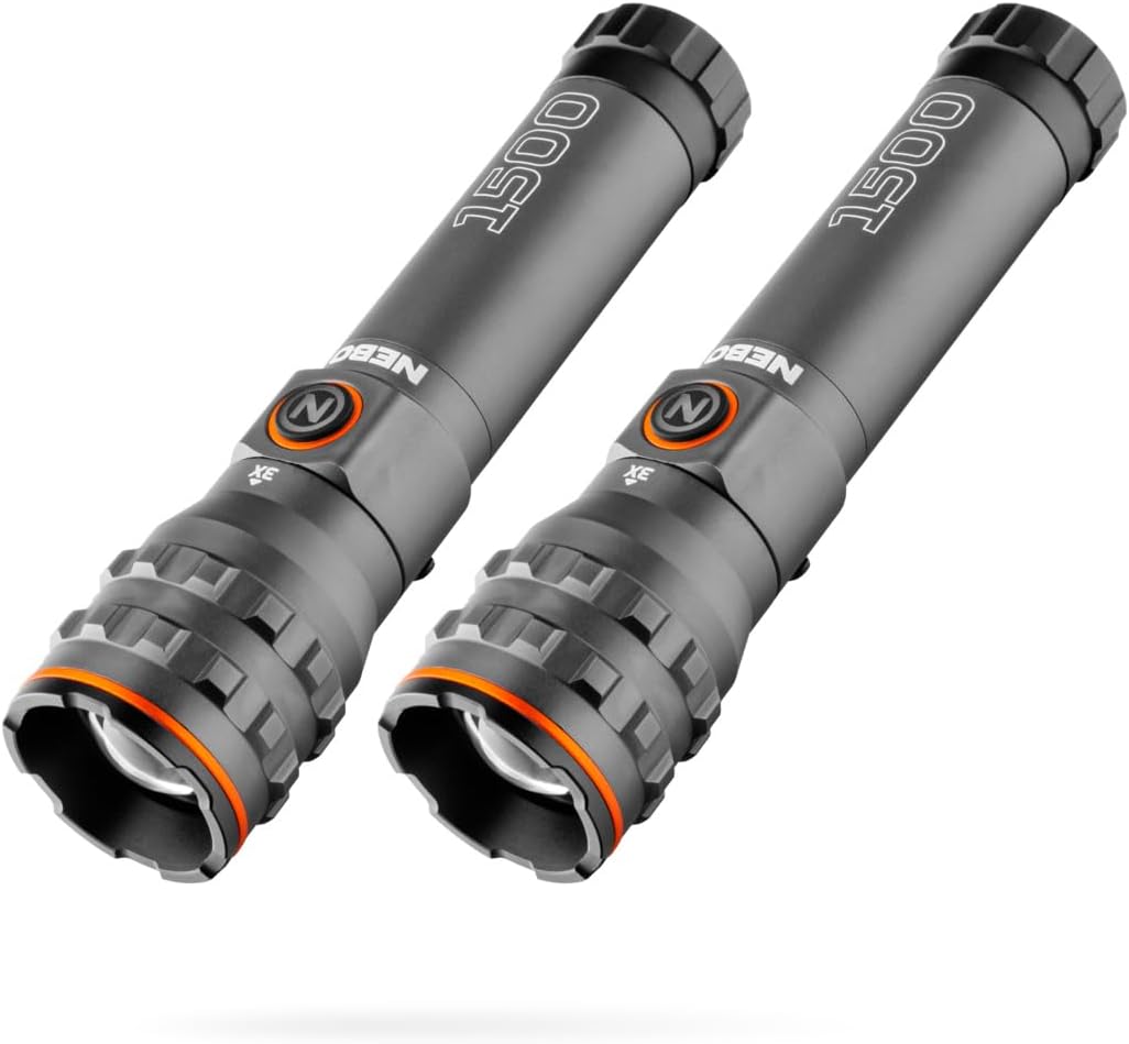 2 Linternas EDC 1500lm LED USB-C 4 Modos 14h IPX7