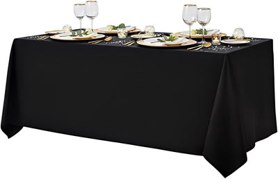 Servilletas de mesa rectangular y redondas de poliéster 90x132 pulgadas set de 12