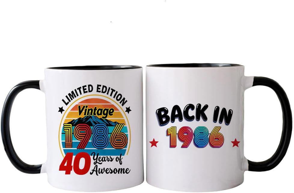 Taza de café regalo de cumpleaños número 40 para él y ella